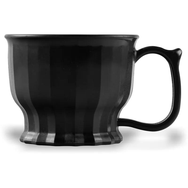 Dinex® Tropez Mug 8 OZ PP Glass Black Round High Temperature 48/Case