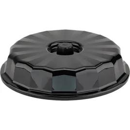 Dinex® Tropez Lid 9.5X2.25 IN Plastic Black Insulated Dome 12/Case