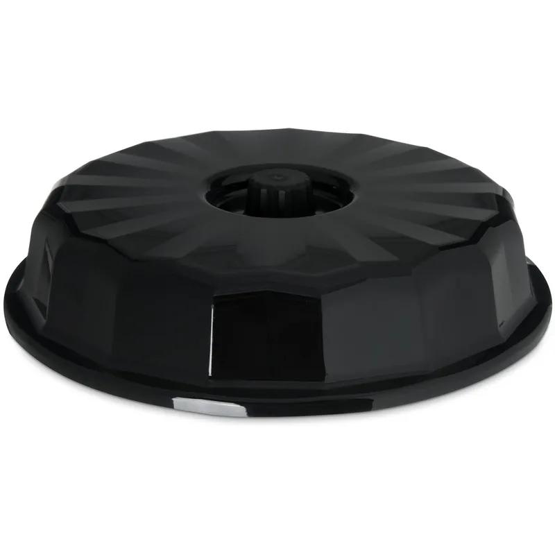 Dinex® Tropez Lid 9.5X2.25 IN Plastic Black Insulated Dome 12/Case