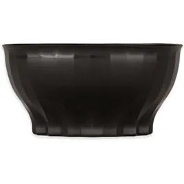 High Temperature Bowl 9 OZ PP Glass Black Round Fluted 48/Case