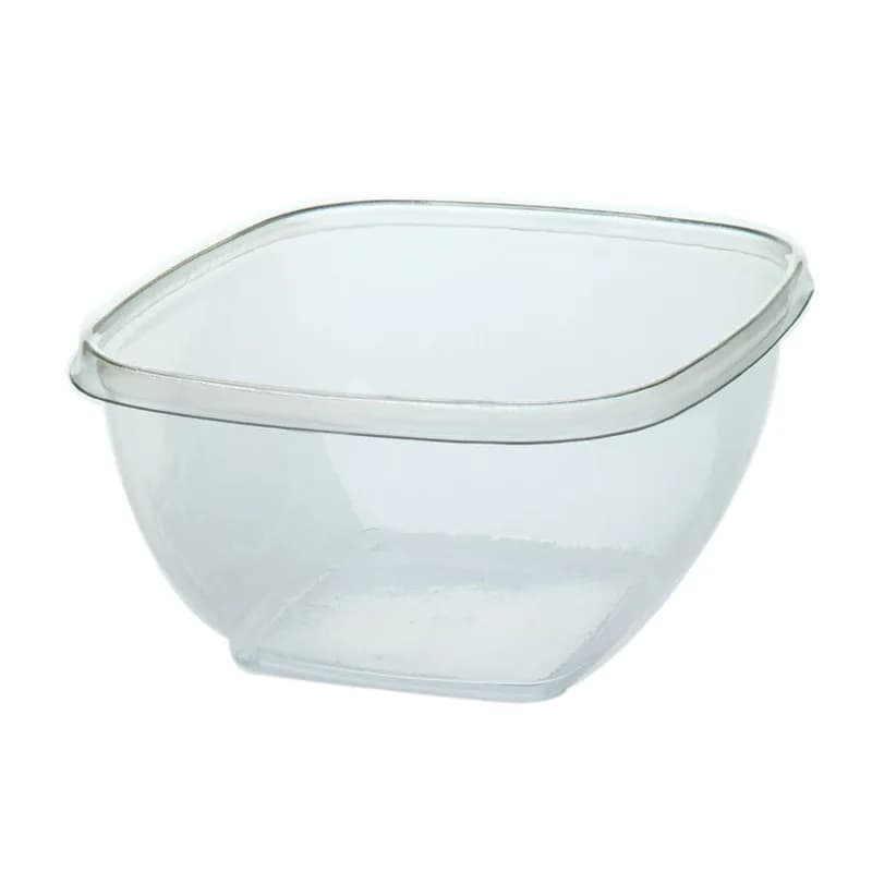 Bowl Small (SM) 16 OZ PET Clear Square 500/Case