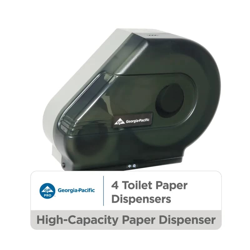 Vista Toilet Paper Dispenser Translucent Smoke Stub Roll Jumbo Jr (JRT) High Capacity 1/Each