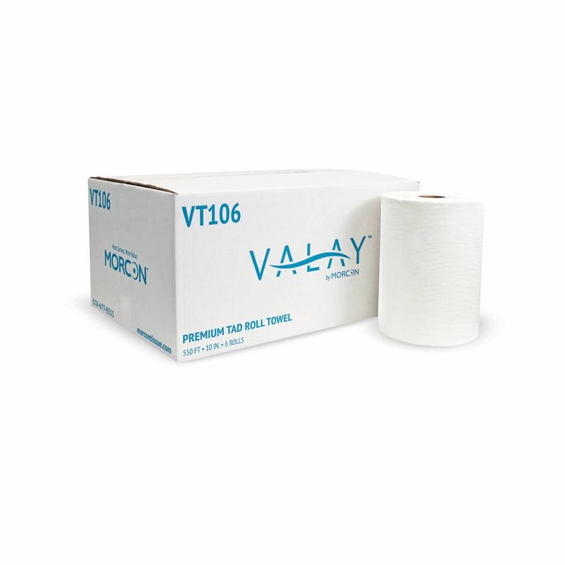 Valay® Roll Paper Towel White Hardwound 6/Case