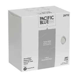 Pacific Blue Basic AccuWipe Cleaning Wipe 5X8 IN 1 White Disposable 280 Sheets/Pack 60 Packs/Case 16800 Sheets/Case