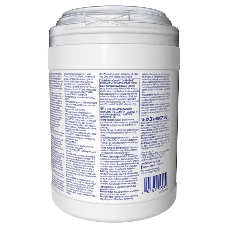 Diversey Disinfectant 6X7 IN Multi Surface Wipe 160 Count/Pack 4 Packs/Case 640 Count/Case