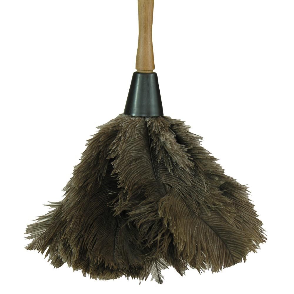 O-Cedar® Feather Duster 23 IN Ostrich Gray Beige Hand Wash Hanger Hole 1/Each