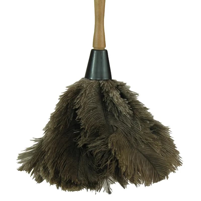 O-Cedar® Feather Duster 23 IN Ostrich Gray Beige Hand Wash Hanger Hole 1/Each