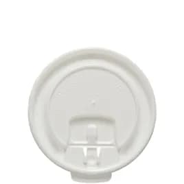 Dart® Trophy® Plus™ Lid 3.23X0.368 IN HIPS White For 8-9 OZ Cups Lift Back Lock Tab 100 Count/Bag 20 Bags/Case