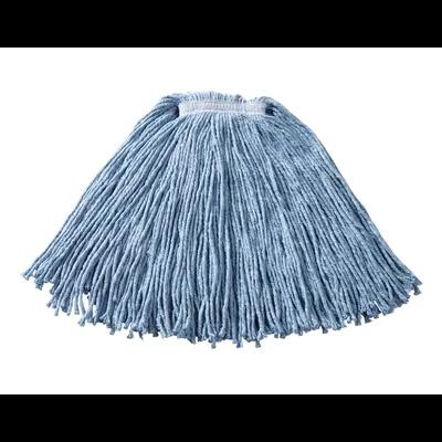 Dura Pro Wet Mop Small (SM) 2.64X6X14 IN 16 OZ Blue Cotton Synthetic Blend Cut End 1IN Headband 1/Each