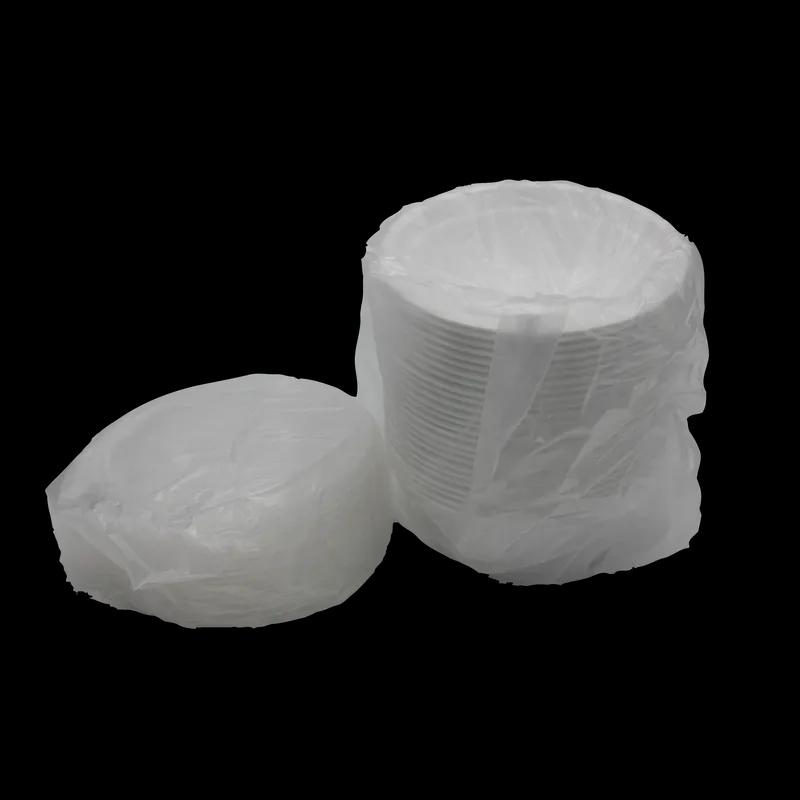 Bowl & Lid Combo 30 OZ Plastic White Microwave Safe 150/Case