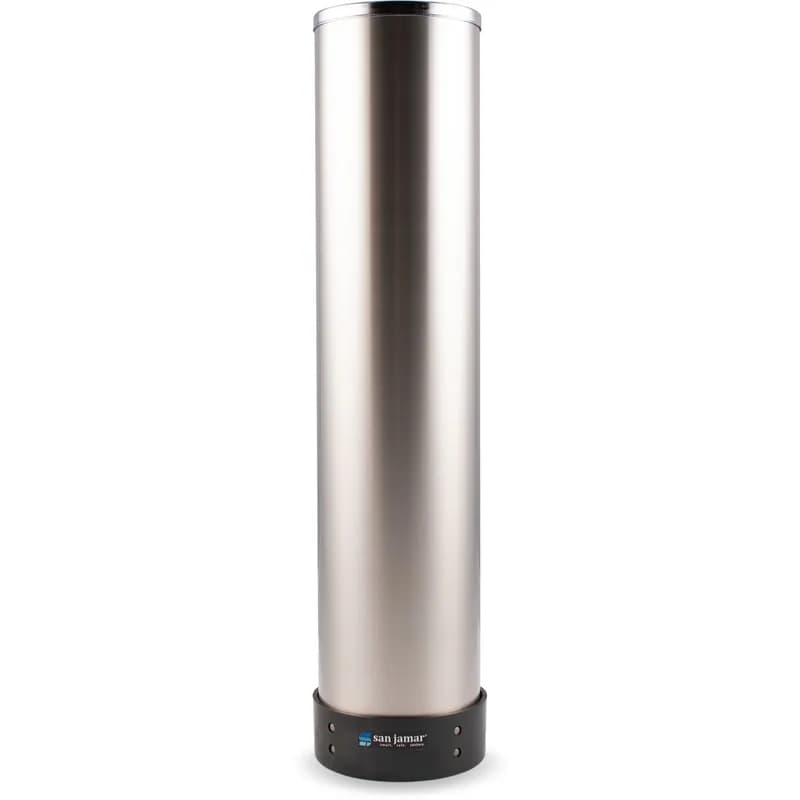 Cup Dispenser 32-46 OZ Cups 24.50X6X6 IN Plastic Chrome Pull-Type 1/Each