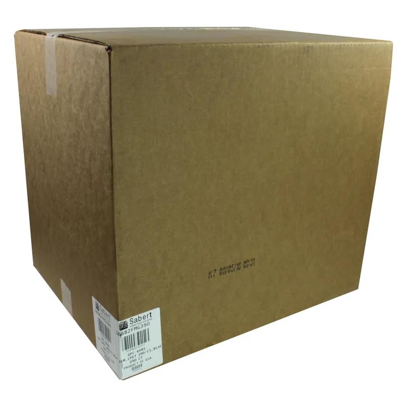 Take-Out Container Base 6.5X8.5X1.5 IN CPET Black Rectangle 390/Case