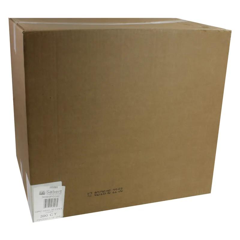 Take-Out Container Base 6.5X8.5 IN 3 Compartment CPET Black Rectangle Oven Safe 390/Case