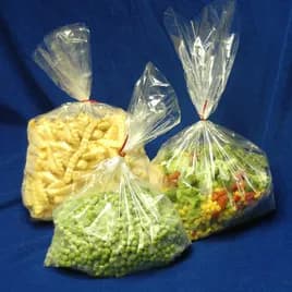 Bag 8X4X18 IN 1MIL Clear With Open Ended Closure Co-Extruded Side Gusset Microwave Oven Safe Freezer Safe 1000/Case
