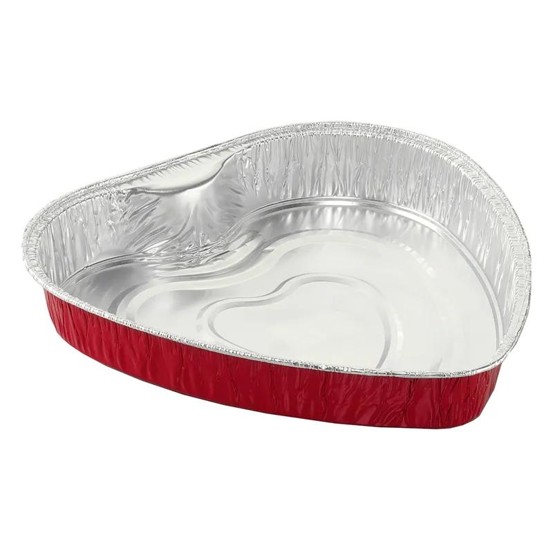 Cake Pan Large (LG) 9.188X9.625X1.5 IN Aluminum Red Heart 100/Case