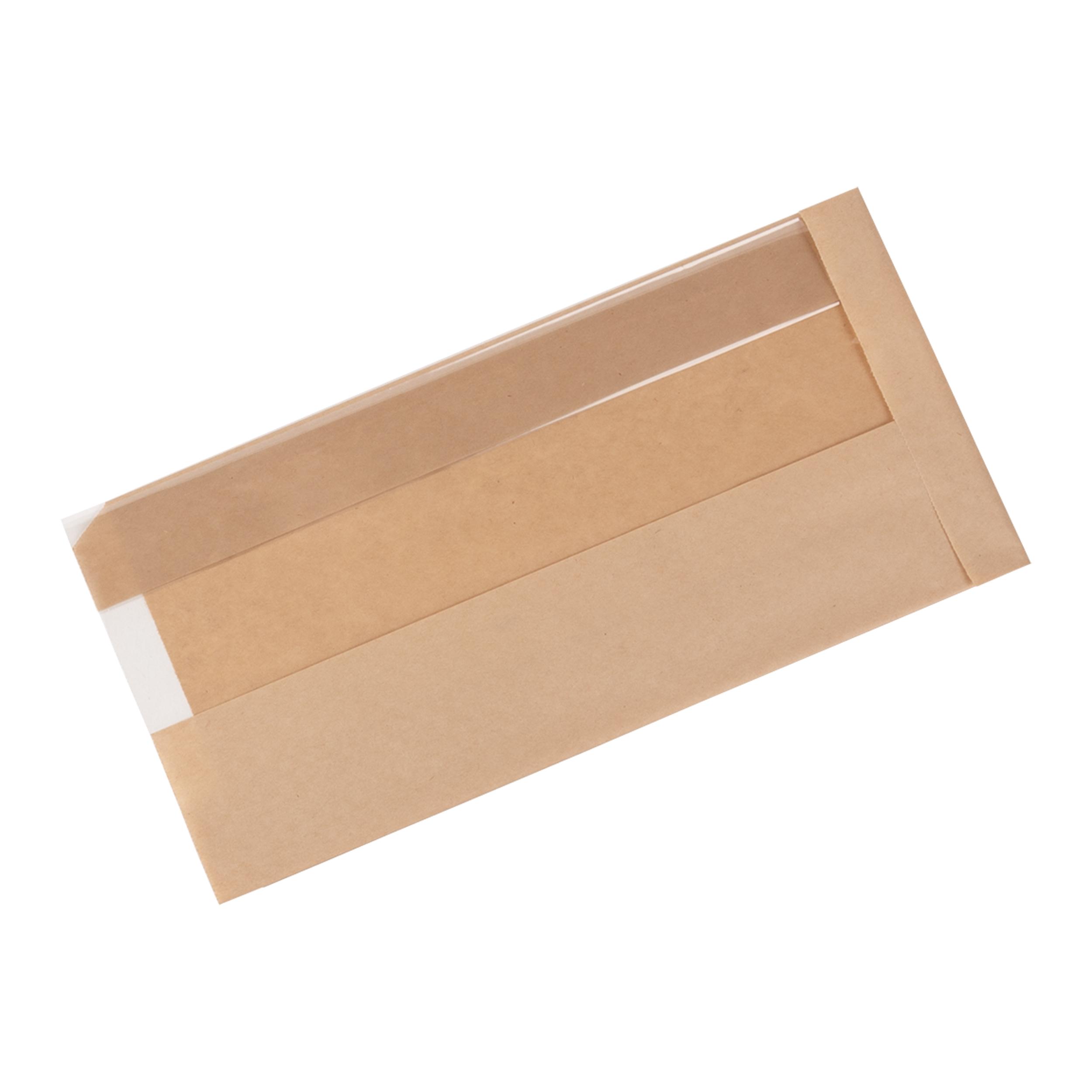 See & Savor Sandwich Bag 5X2.5X10 IN Paper With Window 500/Case