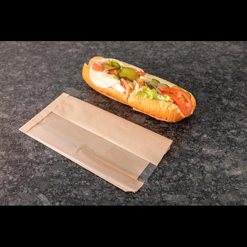 See & Savor Sandwich Bag 5X2.5X10 IN Paper With Window 500/Case