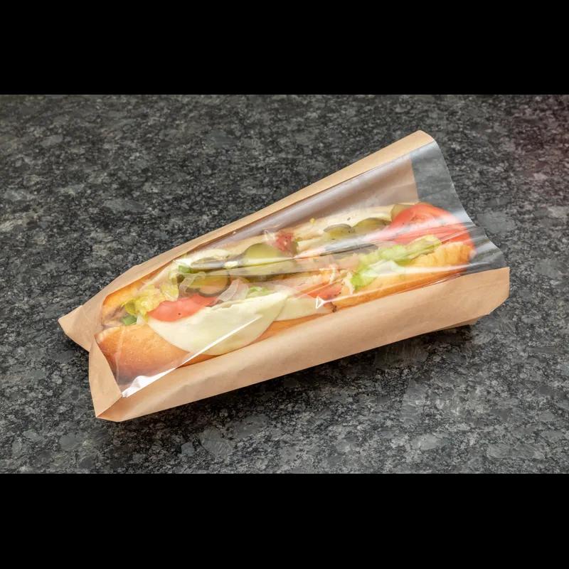 See & Savor Sandwich Bag 5X2.5X10 IN Paper With Window 500/Case