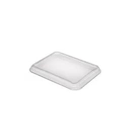 Lid Medium (MED) 6.5X8.5 IN 3 Compartment PET Clear Rectangle For Tray 390/Case