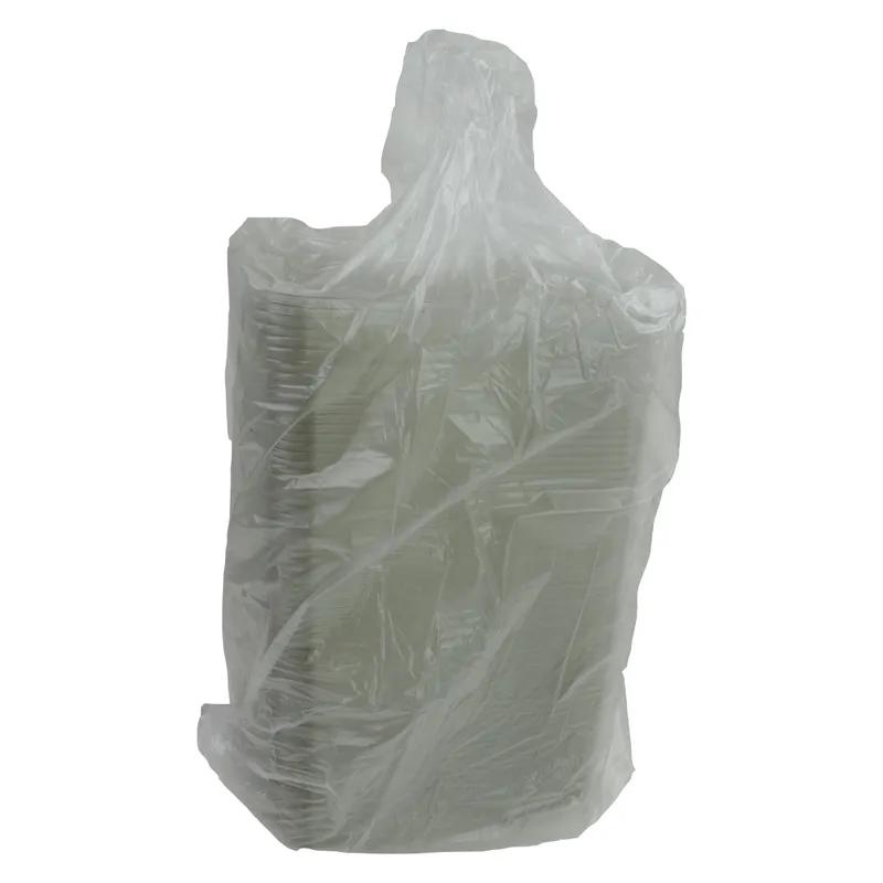 Lid Medium (MED) 6.5X8.5 IN 3 Compartment PET Clear Rectangle For Tray 390/Case