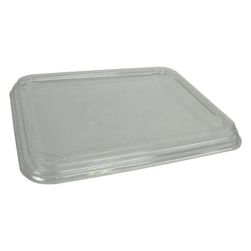 Lid Medium (MED) 6.5X8.5 IN 3 Compartment PET Clear Rectangle For Tray 390/Case