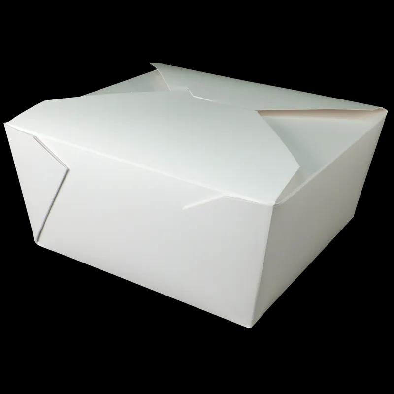 Bio-Pak® Take-Out Box 9.75X9.75X4.5 IN Paper White Square 100/Case