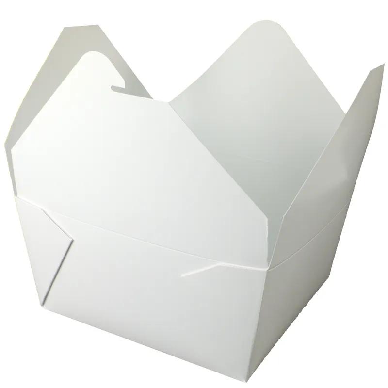 Bio-Pak® Take-Out Box 9.75X9.75X4.5 IN Paper White Square 100/Case
