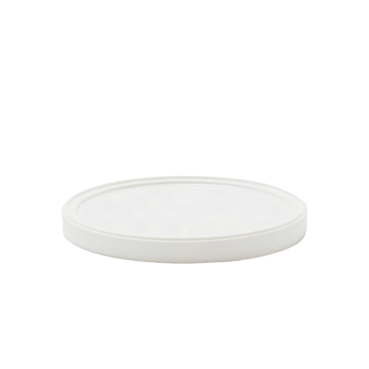 Lid Flat 5.93X0.57 IN LLDPE Translucent Round For 68-82 OZ Container 480/Case