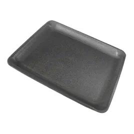 9L Meat Tray 9.25X12.31X1.19 IN Polystyrene Foam Black Rectangle Heavy 250/Bundle