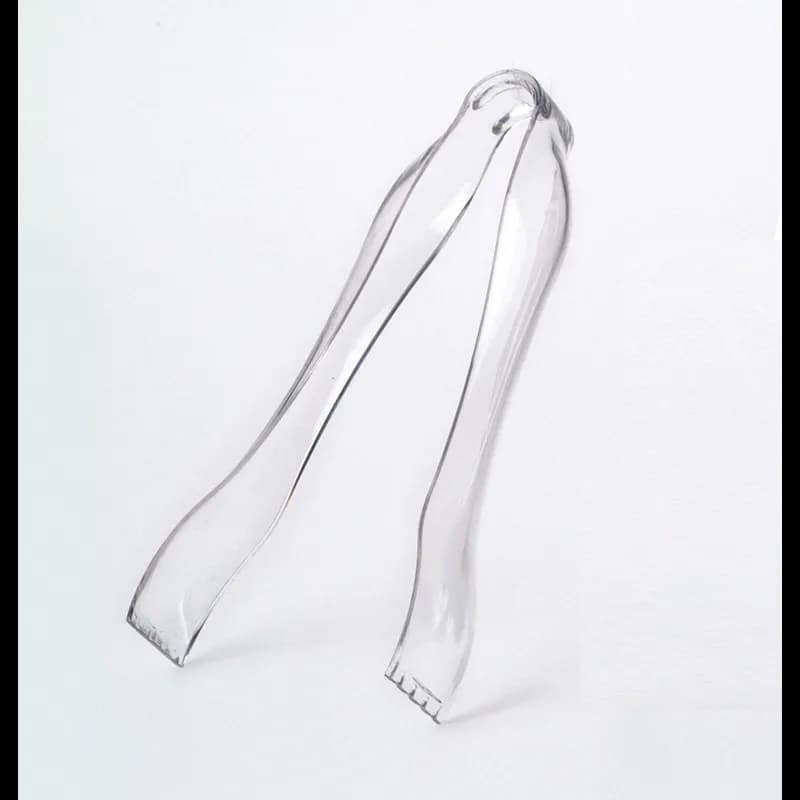 Tongs 6.25 IN PP Clear 72/Case