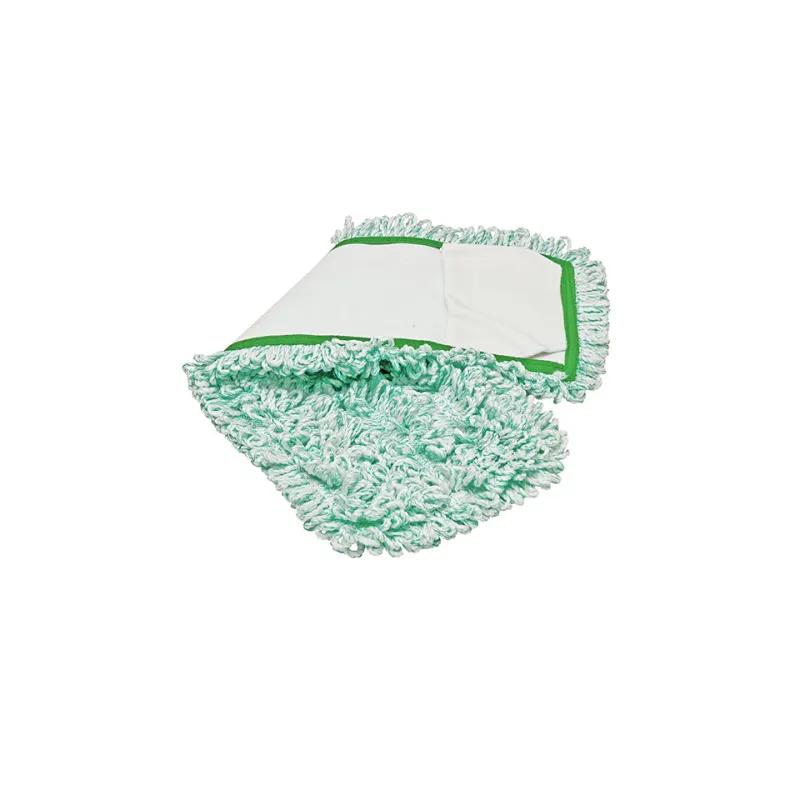 HOSPECO® Mop Pocket 18 IN Green Microfiber Canvas With Canvas Backing Looped Side Open 12/Dozen
