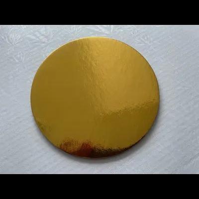 Cake Board 7 IN Paperboard Gold Round 200/Case