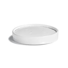 Lid Flat Paperboard White Round For 8-16 OZ Tall Container 1000/Case