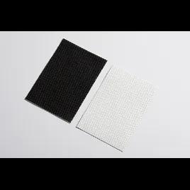 Meat Pad 3.14X5.5 IN Plastic Cellulose Black White Rectangle 2400/Case