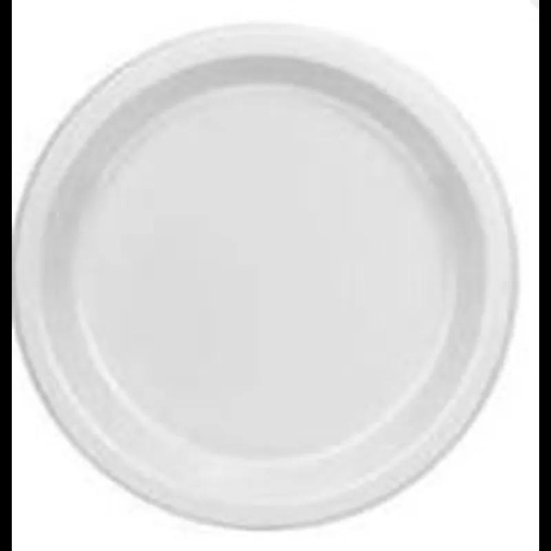 Plate 9 IN PP White Round Microwave Safe 400/Case