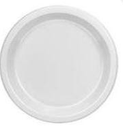 Plate 9 IN PP White Round Microwave Safe 400/Case