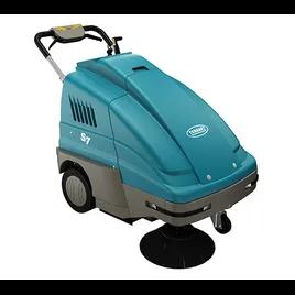 S7 Floor Sweeper 49X29X37.75 IN 1.6 Cubic Foot 28IN Teal 12v With 28IN Head Cordless Walk Behind Battery 1/Each