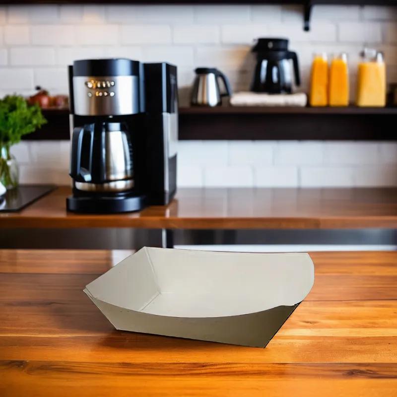 Food Tray 5 LB Clay-Coated Kraft Board Kraft 500/Case