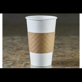 Kraft The Sleeve Cup Sleeve Paperboard Kraft Round For 12-16-20 OZ 1200/Case