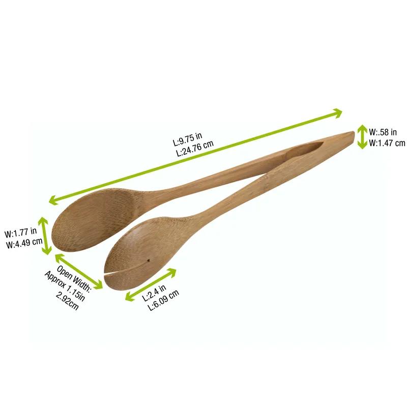 Serving Tongs 10 IN Bamboo Natural 50 Count/Case