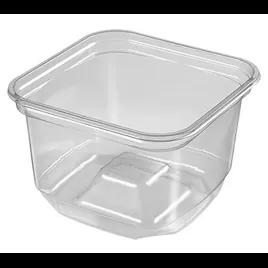 Deli Container Base With Dome Lid 16 OZ PET Clear Square 750/Case