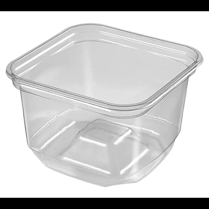 Deli Container Base With Dome Lid 16 OZ PET Clear Square 750/Case