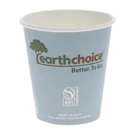 Hot Cup Squat 10 OZ Paperboard PLA Blue 1000/Case