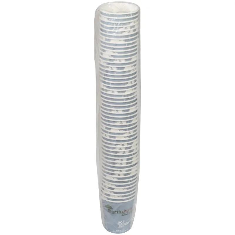 Hot Cup Squat 10 OZ Paperboard PLA Blue 1000/Case