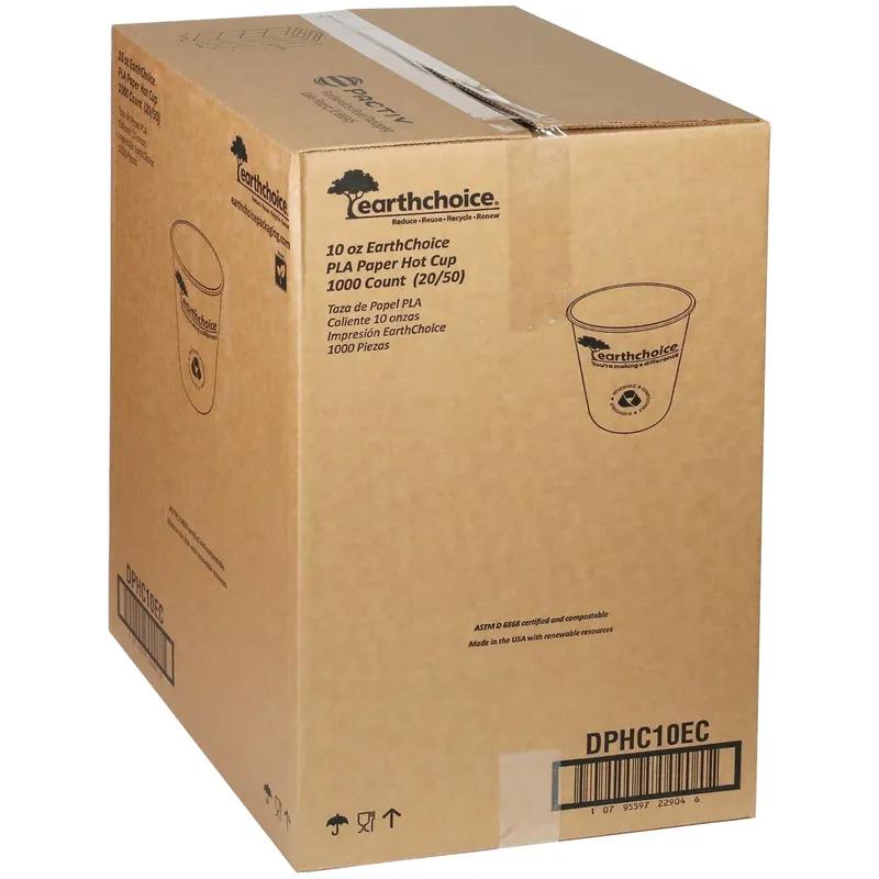 Hot Cup Squat 10 OZ Paperboard PLA Blue 1000/Case