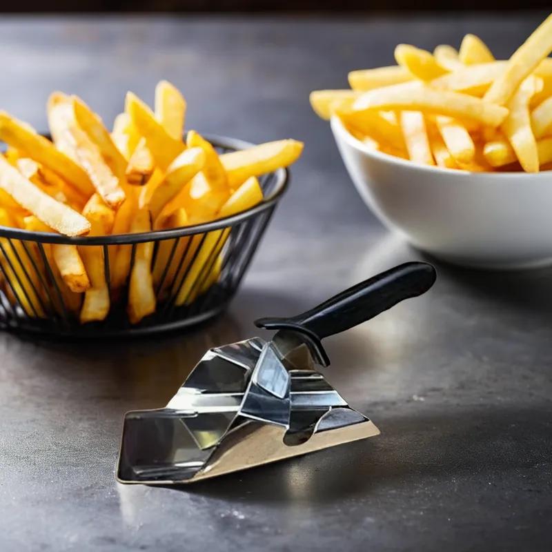 French Fry Scoop Silver Reusable 2/Case