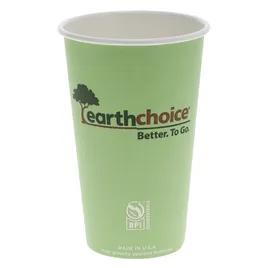 EarthChoice® Hot Cup 16 OZ Paperboard PLA Green 1000/Case