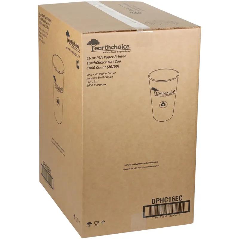 EarthChoice® Hot Cup 16 OZ Paperboard PLA Green 1000/Case
