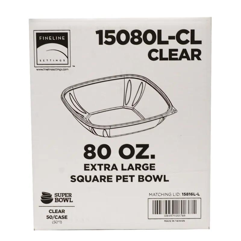 Bowl 80 OZ Clear 50/Case