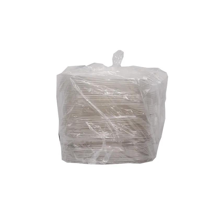 Super Bowl Plus Lid Flat XL 10.8X10.8X0.25 IN PE Clear Square For 48-80-160 OZ Container 50/Case